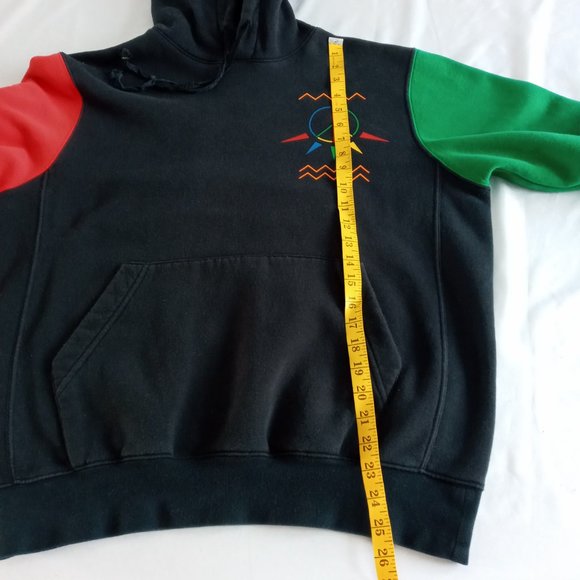 Nike Gel Playground Hoodie Air Raid Peace Urban Jungle black oversized hoodie sm - Picture 6 of 9